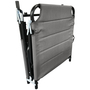 XXL Aluminium Gartenliege anthrazit mit Dach L200xB70cm