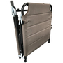 XXL Aluminium Gartenliege taupe mit Dach L200xB70cm