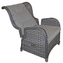 Comfort Relaxsessel Flachrattan verstellbare R�ckenlehne inkl. Sitz- und R�ckenpolster