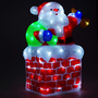 LED Santa Claus Figur / Weihnachtsmann Acryl 96 LEDs IP44 f�r innen und au�en