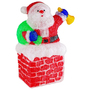 LED Santa Claus Figur / Weihnachtsmann Acryl 96 LEDs IP44 f�r innen und au�en
