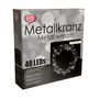 LED H�ngekranz / Tischdekoration Weihnachten Metall 30cm warmwei�