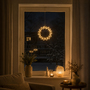 LED H�ngekranz / T�rkranz LED Kranz Tischkranz 30cm warmwei�