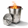 Feuertonne verzinkt 75L Verbrennungtonne Verbrennungseimer
