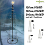 LED Metall Weihnachtsbaum mit Stern 120cm/70LED 180cm/106LED 240cm/154LED