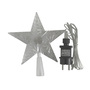 10 LEDs Stern Baumspitze Weihnachtsbaumspitze Kabel transparent