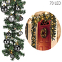 XL LED Tannengirlande 540cm mit 70 LED inkl. 30 St�ck Baumkugeln Silber