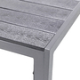 XL Non-Wood Gartentisch Outdoortisch Aluminium Silber / grau 180x90cm