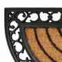 Schmutzfangmatte Schuhabstreifer 45x75 cm Ornamente halbrund