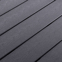 5 teilige Gartengarnitur Aluminium Anthrazit Non-Wood 150x90cm + 4 Hochlehner mit Textilen 