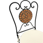 2 St�ck Mosaik Klappstuhl Gartenstuhl Bistrostuhl Terrakotta inkl. Polster