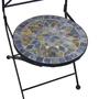 2 St�ck Mosaik Klappstuhl Balkonstuhl Gartenstuhl im Stern Design