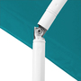2m Sonnenschirm petrol Polyester rund knickbar mit UV Schutz