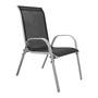 5tlg Gartenm�bel Set Alu silber Non-Wood 180x90cm + 4 Stapelst�hlen  