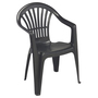 Gartengarnitur Bistrogarnitur 5-tlg.138x80cm Farbe Anthrazit Holzoptik