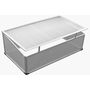 Fr�hbeet mit und ohne Doppeldach Gew�chshaus Treibhaus Aluminium