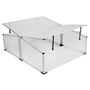 Fr�hbeet mit und ohne Doppeldach Gew�chshaus Treibhaus Aluminium