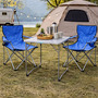 3-teiliges Campingm�bel Set Blau 2x Stuhl inkl. Tasche + 1x Tisch