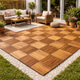 33 St�ck ca. 3 QM Holzfliese Akazienholz FSC� 30x30cm Stecksystem