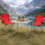 3-teiliges Campingm�bel Set Rot 2x Stuhl inkl. Tasche + 1x Tisch