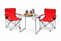 3-teiliges Campingm�bel Set Rot 2x Stuhl inkl. Tasche + 1x Tisch