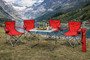 5-teiliges Campingm�bel Set Rot 4x Stuhl inkl. Tasche + 1x Tisch