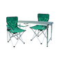 3-teiliges Campingm�bel Set Gr�n 2x Stuhl inkl. Tasche + 1x XXL Tisch