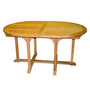 XXL massiver Teak Gartentisch Tisch oval ausziehbar 220/160 x 110 x 75cm 
