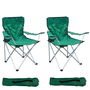 2 St�ck Anglersessel inkl. Getr�nkehalter und Tasche Gr�n belastbar bis 120kg