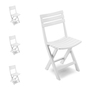 4er Set Klappstuhl Klappsessel Campingstuhl Gartenstuhl Kunststoff Wei�
