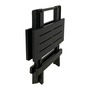 Klappbarer Campingtisch Beistelltisch Klapptisch aus Kunststoff Anthrazit 44x44x50 cm