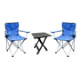 3tlg Camping Set Campingm�bel Klapptisch Anglerstuhl Campingstuhl blau