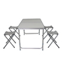 5er Alu Campingm�bel Set Outdoor Camping Tisch + 4 Klapphocker 