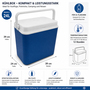 K�hlbox Thermobox Picknick Camping Outdoor 24 Liter mit Henkel