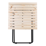 Holz/Metall Campingtisch Beistelltisch Klapptisch klappbar 45x45x50 cm
