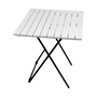 Klappbarer Campingtisch Beistelltisch Klapptisch wei� Holz/Metall 45x45x50 cm