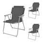 3 St�ck Campingstuhl Klappstuhl Anglerstuhl Oxfort Metall Anthrazit