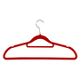 Kleiderb�gel mit Samtbezug und Hosensteg und drehbaren Haken