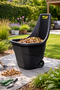 Schubkarre Gartenkarre Handwagen Gartentrolley 55Liter Schwarz 