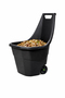 Schubkarre Gartenkarre Handwagen Gartentrolley 55Liter Schwarz 