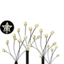4er Set LED-Gartenleuchtst�be mit 24 Sternen Batteriebetrieben