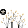 4 St�ck LED-Gartenleuchtst�be mit 24 Sternen warm-wei� Batteriebetrieben
