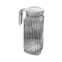 2 x 1 Liter Glas K�hlschrankkrug Karaffe Saftkrug Glaskrug Kanne Deckel Griff H24cm