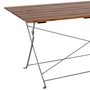 Biergarten Tisch Klapptisch Gartentisch Esstisch Akazie Stahl 120x70cm