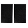 2 St�ck Schmutzfangmatte 40x60cm schwarz 