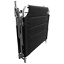 XXL Aluminium Gartenliege Anthrazit gepolstert L200xB70cm