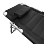 XXL Aluminium Gartenliege Anthrazit gepolstert L200xB70cm