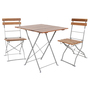 3 tlg. Garnitur Biergartenm�bel Balkonset Klapptisch + 2 Klappst�hle 