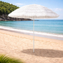 Hawaii Sonnenschirm Gartenschirm Strandschirm rund 1,6m Wei� 