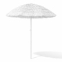 Hawaii Sonnenschirm Gartenschirm Strandschirm rund 1,6m Wei� 